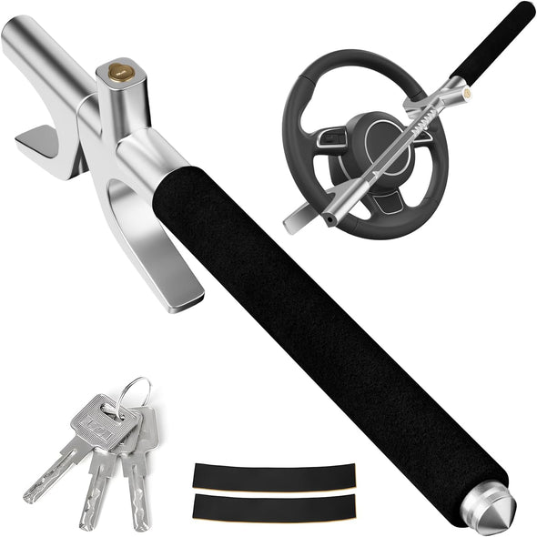 Steerlockly Universal Steering Wheel Lock – Heavy-Duty Anti-Theft Device
