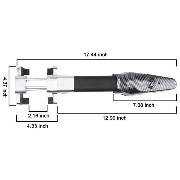 Universal Car Steering Wheel Lock – Anti-Theft Security Alarm T-Lock
