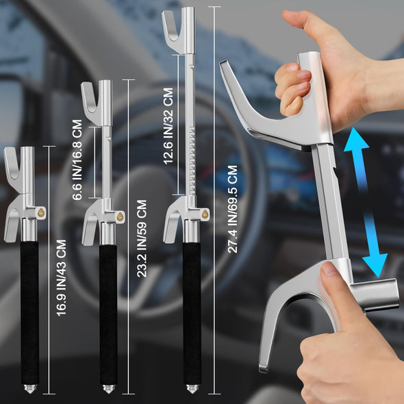Steerlockly Universal Steering Wheel Lock – Heavy-Duty Anti-Theft Device
